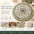 Mother of Pearl Mosaic Serving Plate – Handmade Home Decor