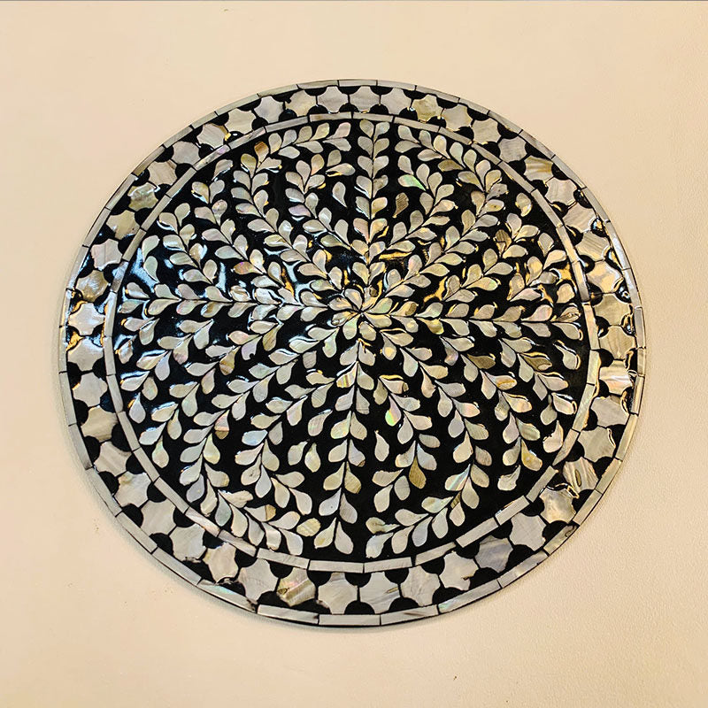 Handcrafted Mother of Pearl Serving Platter – Elegant Table & Home Decor