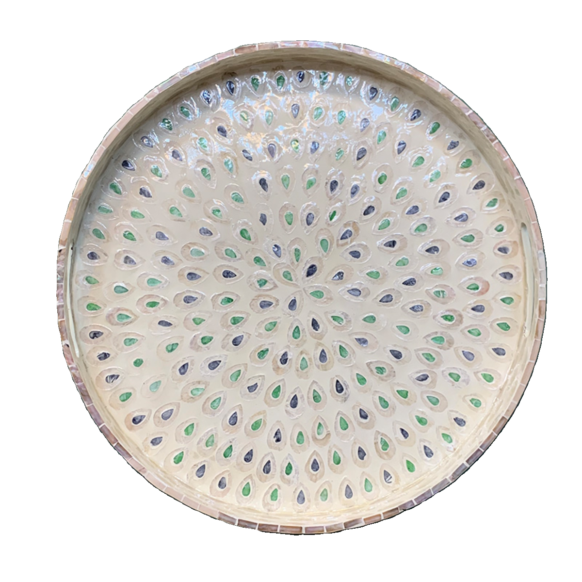 Luxury Shell Inlay Decorative Tray – Handmade Home Decor